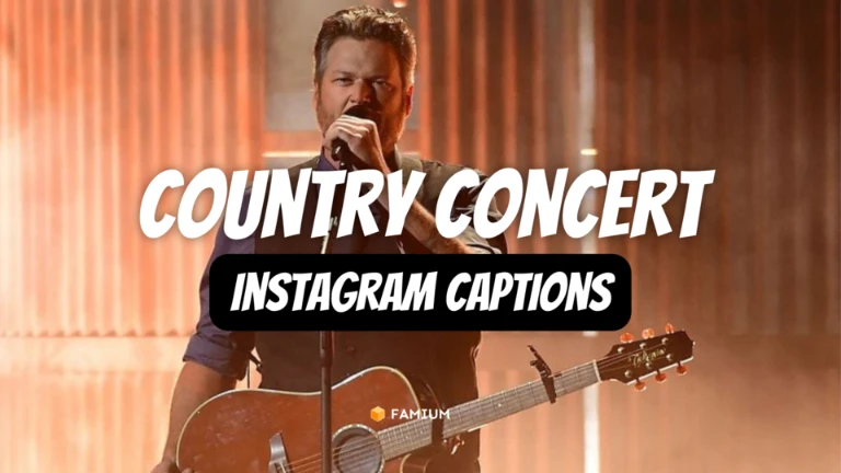 Country Concert Captions for Instagram